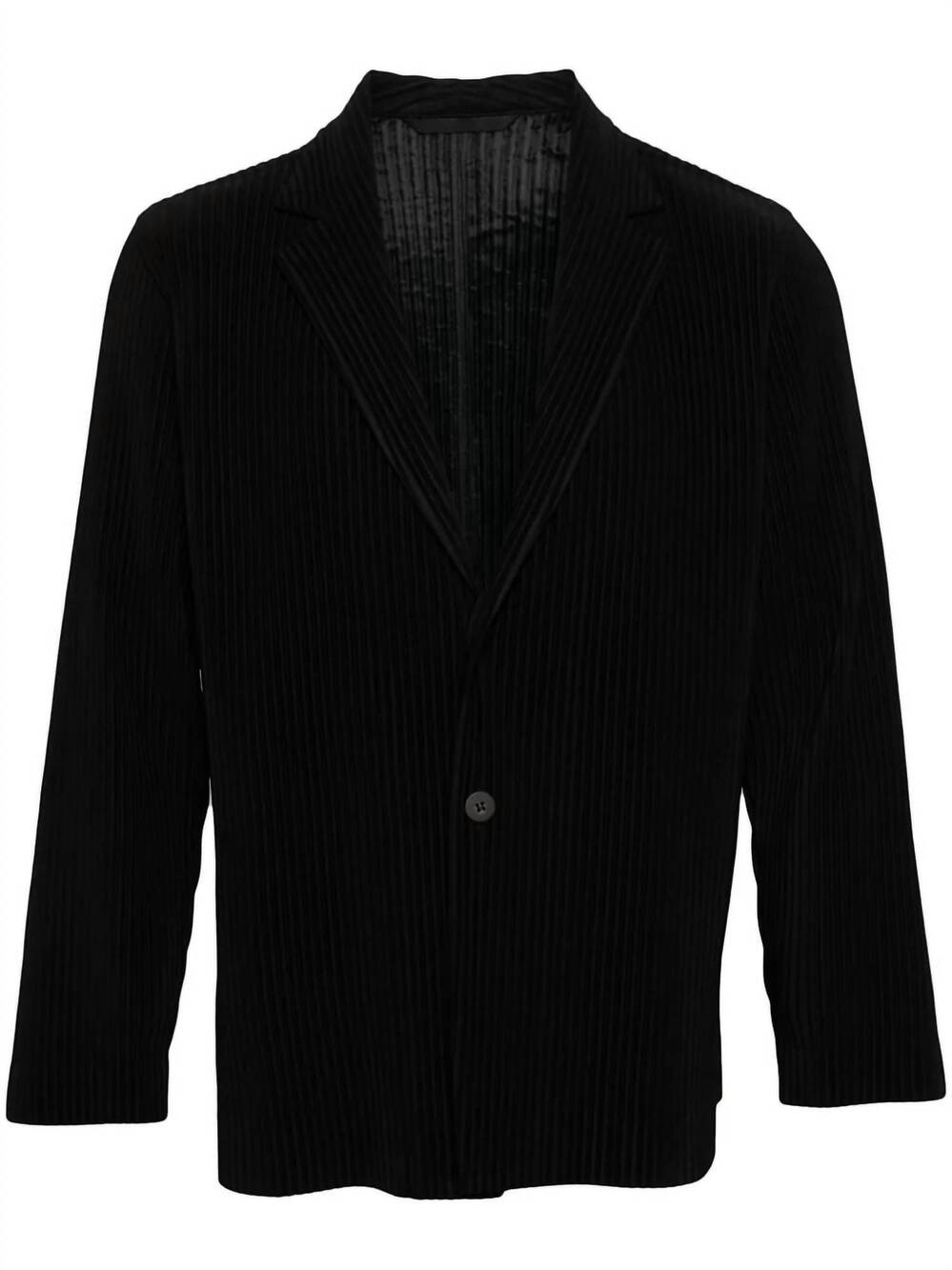 NEW ISSEY MIYAKE women's homme plisse basics jacket in black